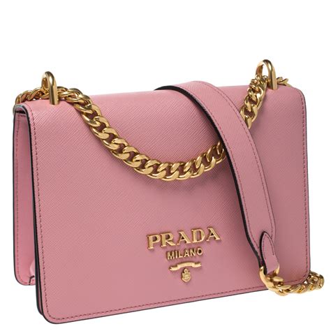 pink prada bag with chain|Prada outlet shoulder bags.